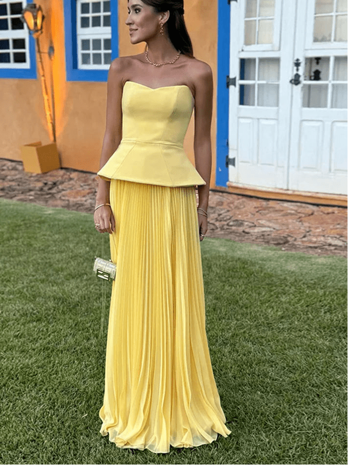 Sophia Pleated Summer Skirt Set