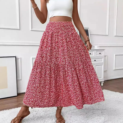 Rivka Boho Floral Maxi Skirt