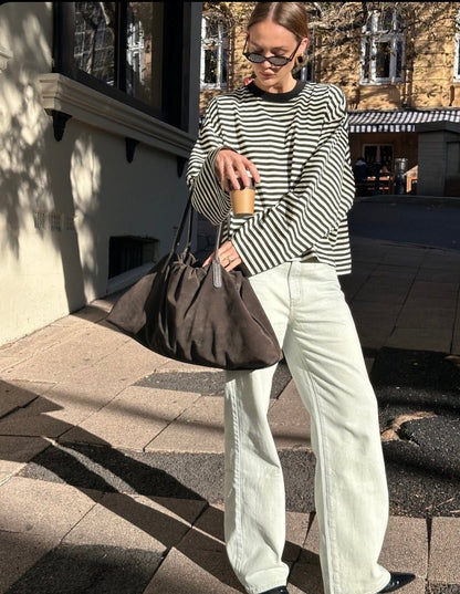 Vivien Striped Oversized Knit Sweater
