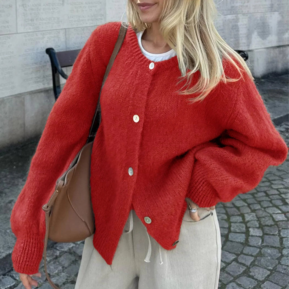 Freya Fuzzy Knit Cardigan