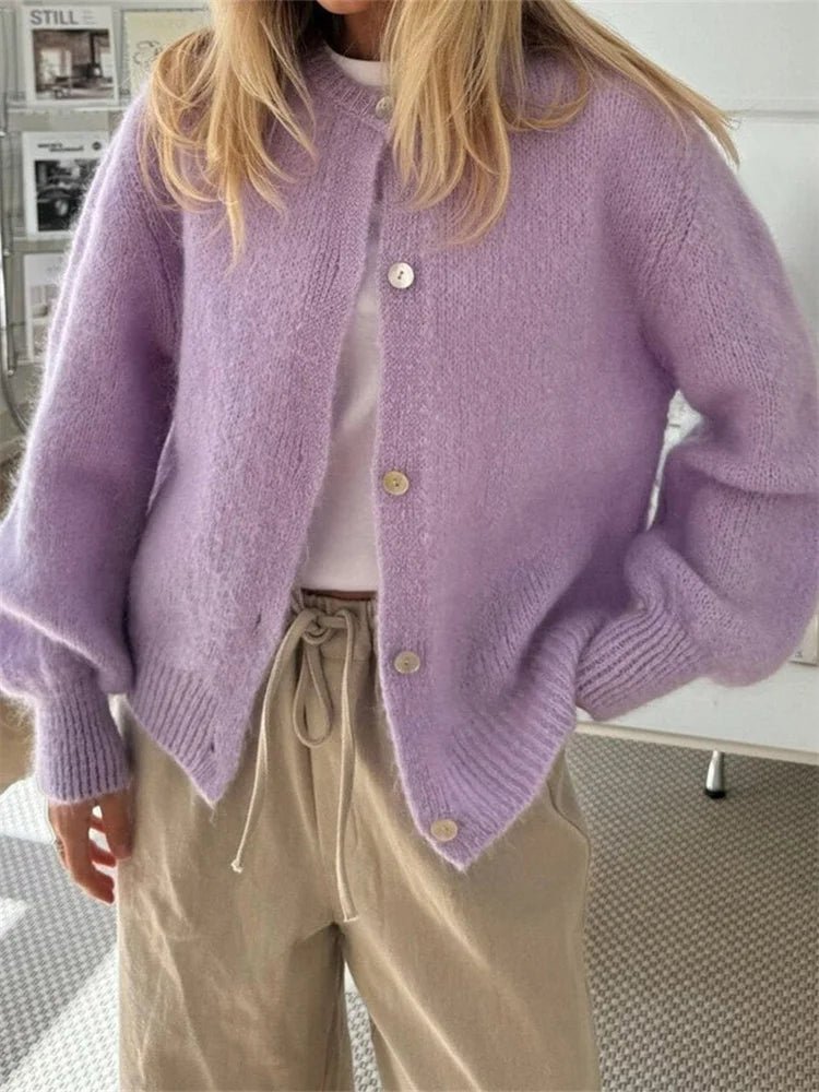 Freya Fuzzy Knit Cardigan