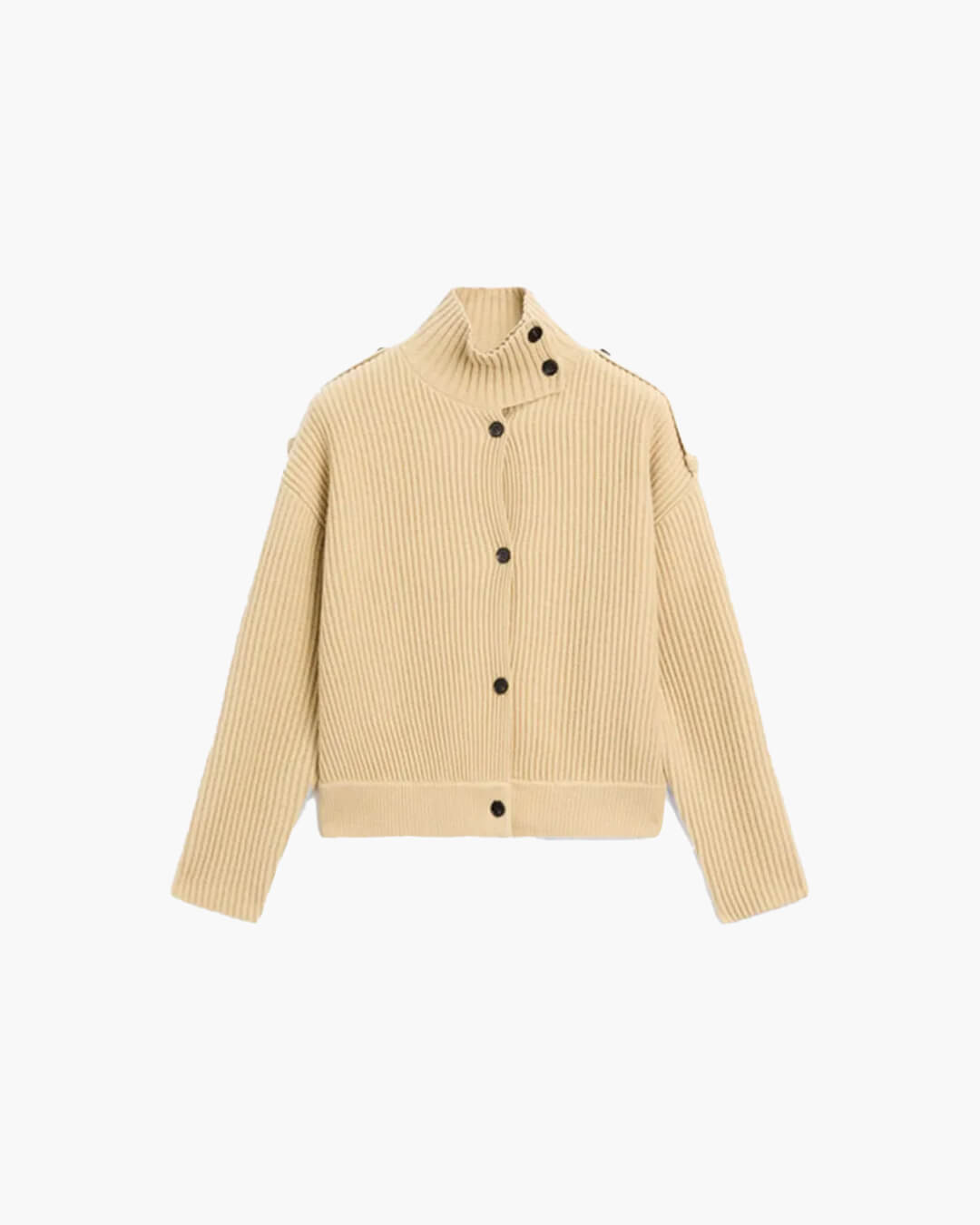 Sandra Stand Collar Knitted Cardigan