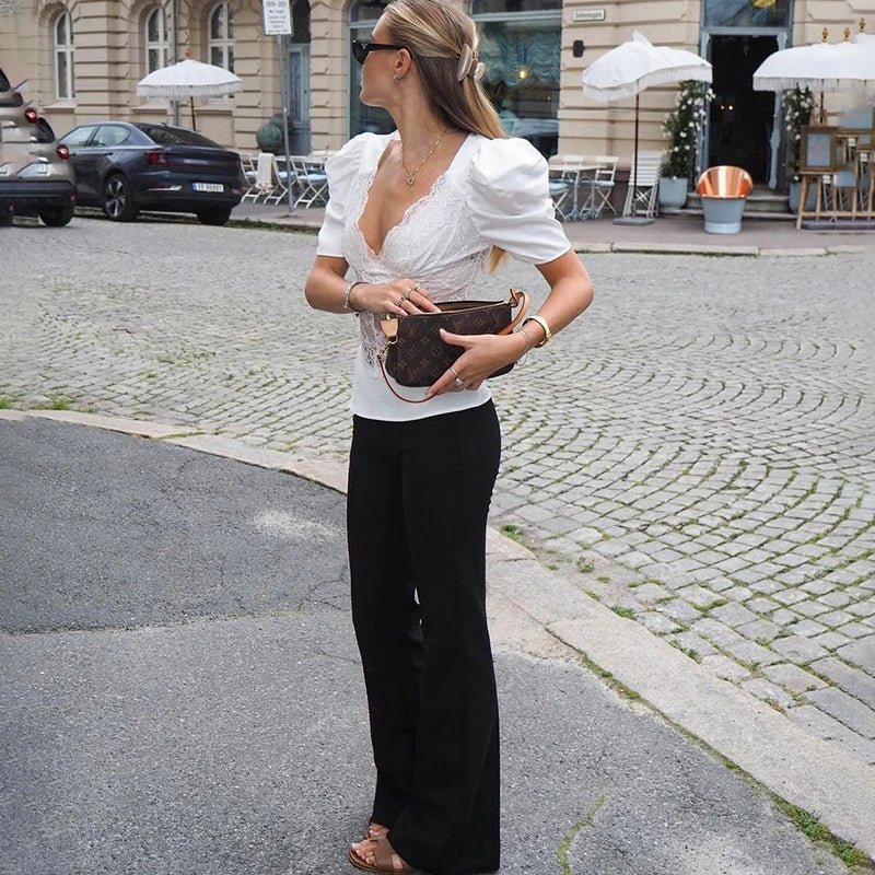 Lily Lace Plunge Top