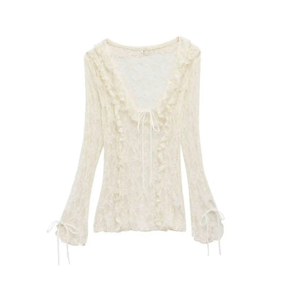 Mary Layered Lace Collar Top