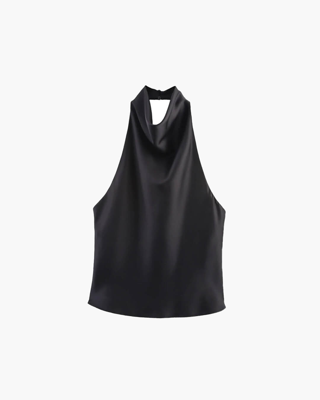 Anastasia Halter Backless Satin Top