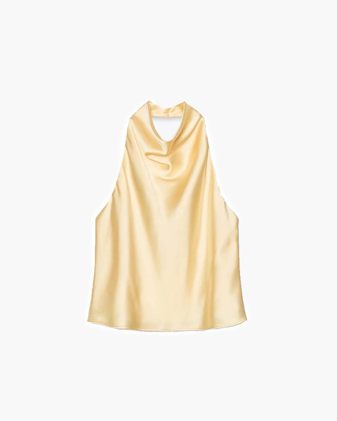 Anastasia Halter Backless Satin Top