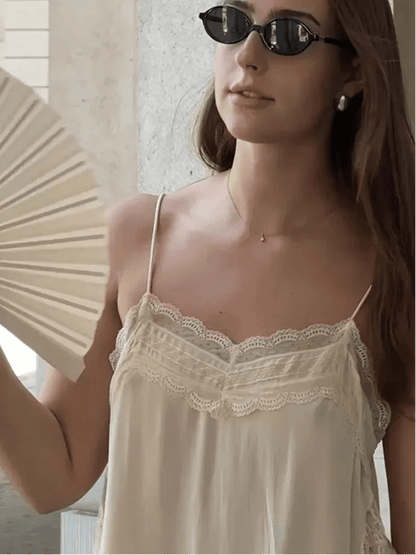 Sia Lace Trim Cami Top