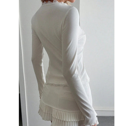 Sophia Ribbed Button-Up Blouse