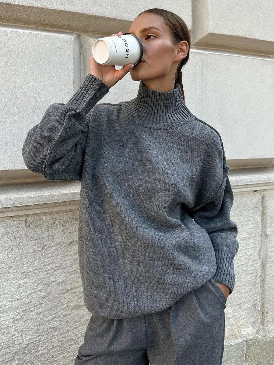 Katie Turtleneck Knit Sweater