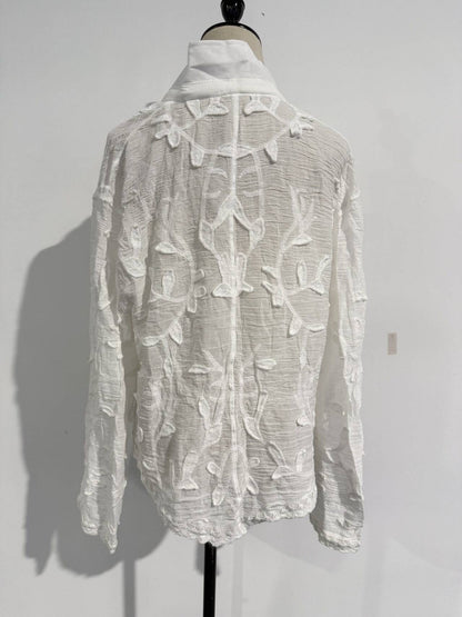 Tina Long Sleeve Embroidered Blouse