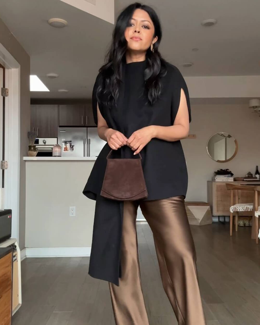 Wendy Wide Leg Satin Trousers