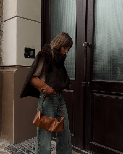 Lorna Faux Fur Turtleneck Vest