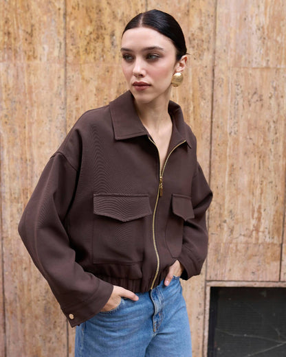 Zoey Zip Up Pocket Jacket