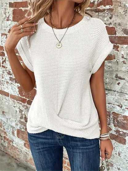 The Sophie — Waffle Knit Tee