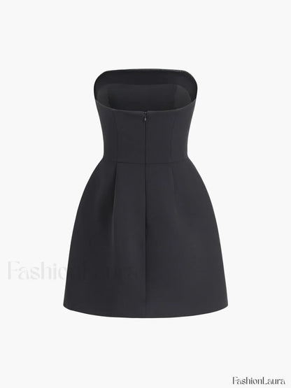 Solid Tube Mini Dress