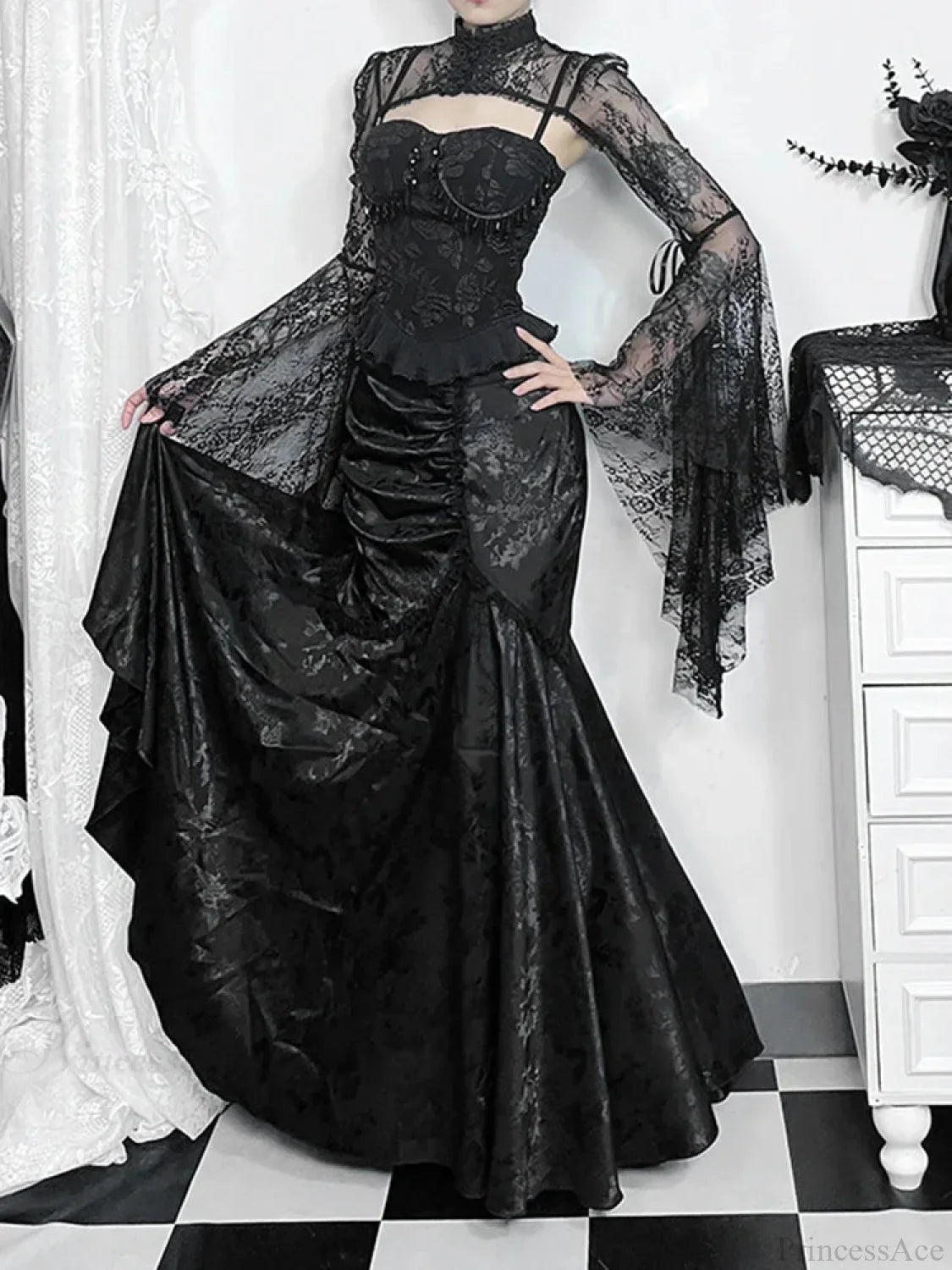 Splicing Uneven Skirt