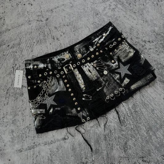 Stellar Rhinestone Denim Short
