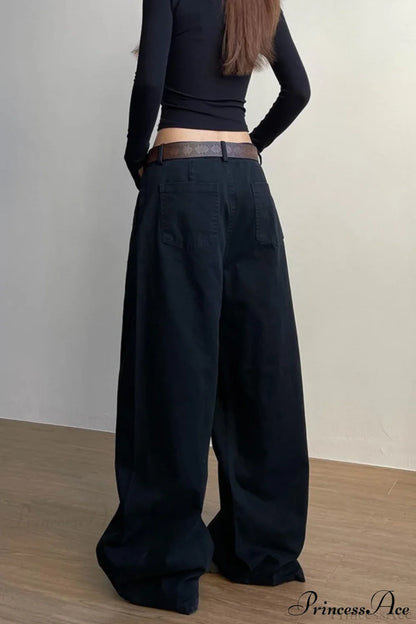 Structured Tailored Wide-Leg Cargo Pants