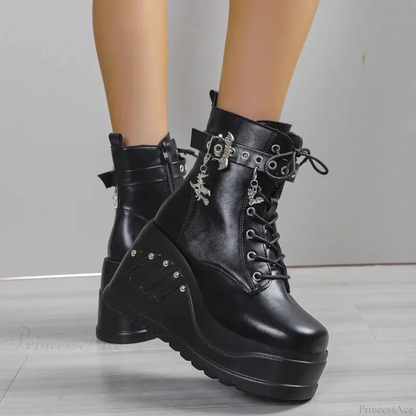 Stylish Rebel Gothic Elevated Gothic Boot