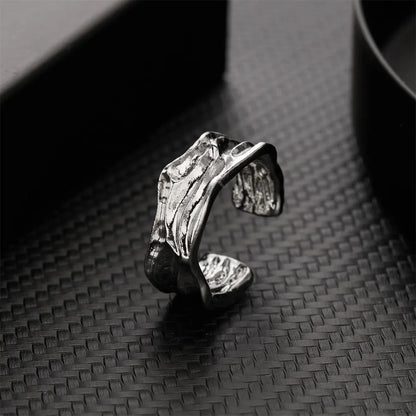 Stylish Silver Simple Gothic Ring