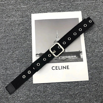 Synonyms: Gothic - medieval, Leather - hide, Pin - peg, Buckle - clasp

PU medieval hide peg clasp Belt