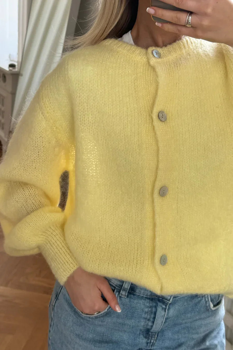 Knitted Vest - Yellow