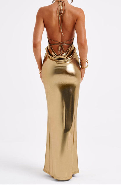 Amira Maxi Dress - Gold