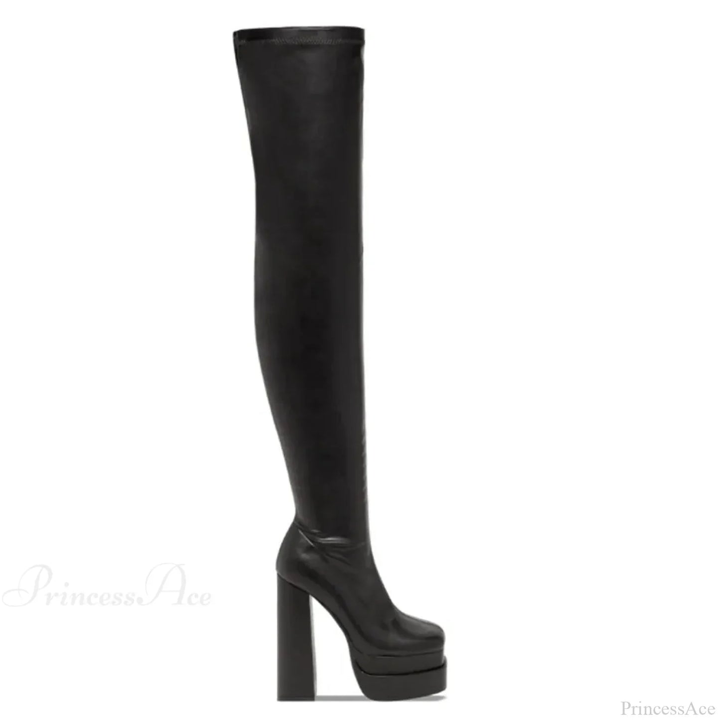 Tall Heeled Above The Knee Platform Winter Boot