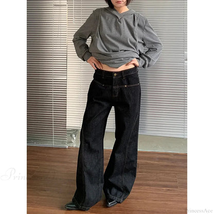 Tall Waist Antique Gothic Denim Pant