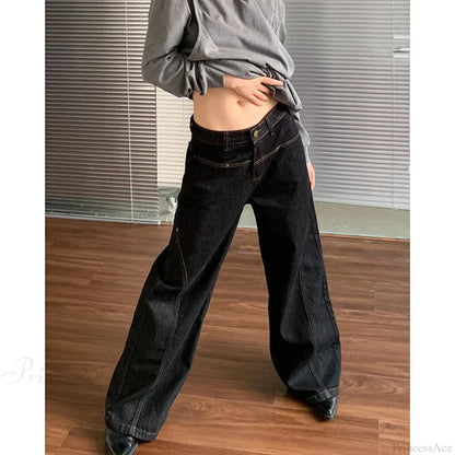 Tall Waist Antique Gothic Denim Pant