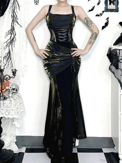 Tall Waist Bandage Bodice Maxi Dress