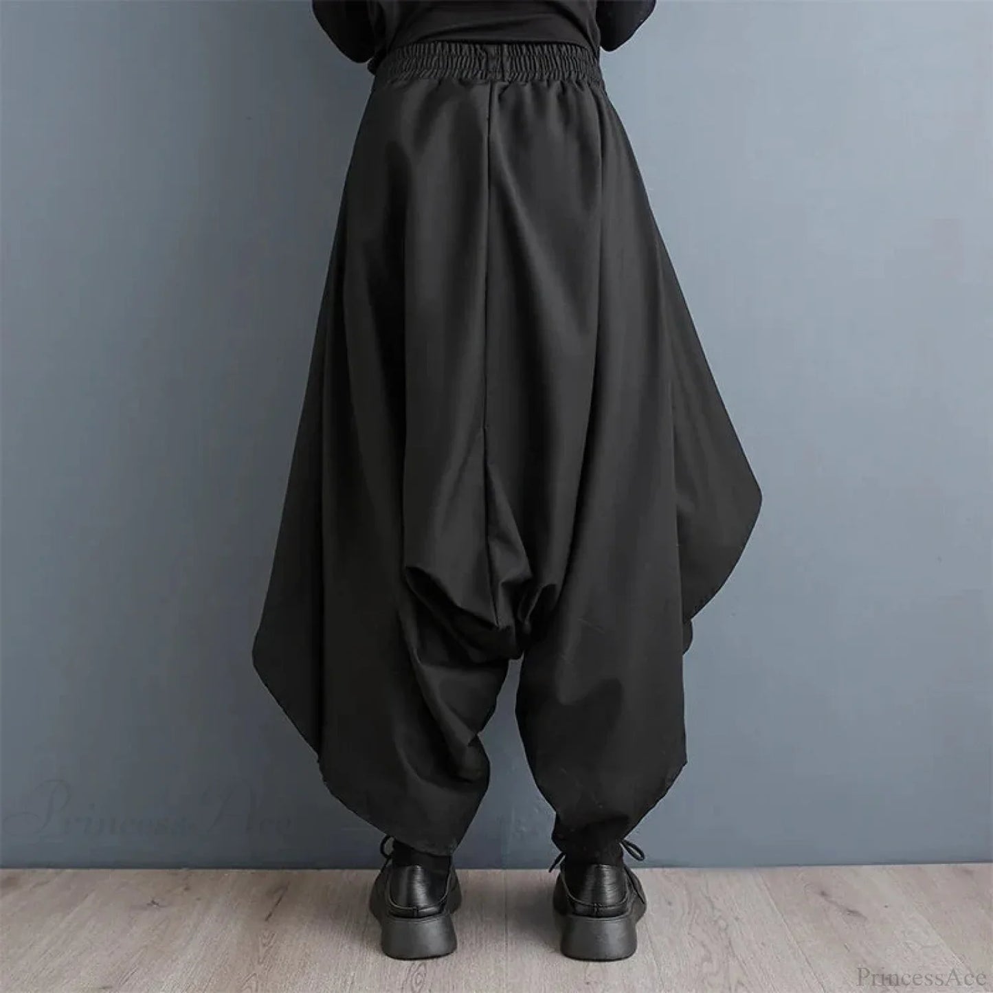 Tall Waist Gothic Broad Leg Pant