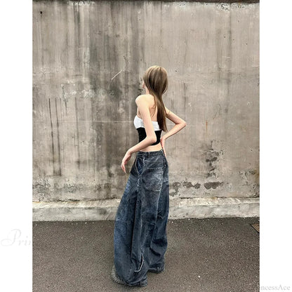 Tall Waist Gothic Denim Pant