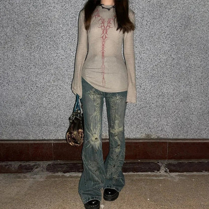 Tattoo Mark Gothic Retro Pant