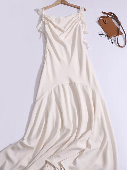 Frill Strap Mermad Maxi Dress