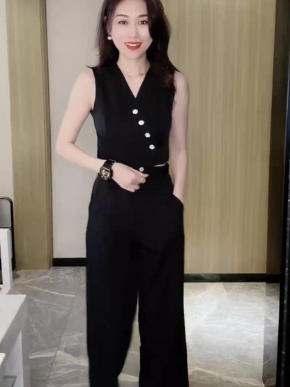 Waist Coat Vest & Ankle Length Pants Coord Set