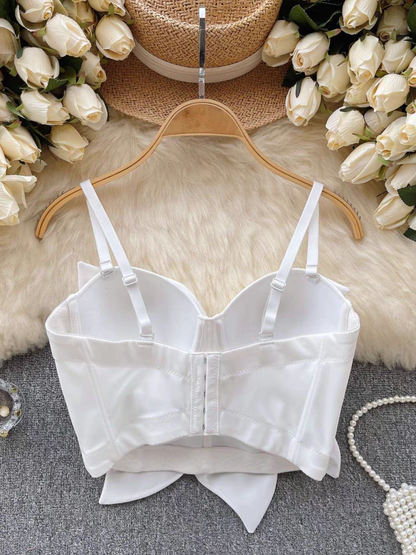 3D Flower Applique Brallete Top