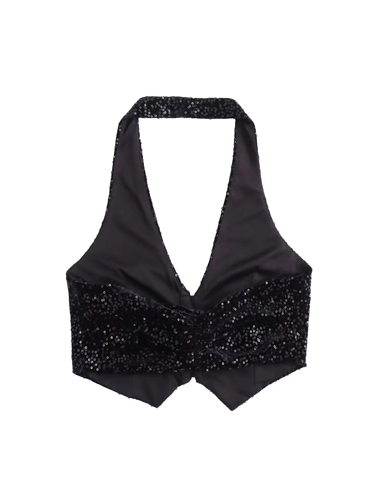 Sequins Waist Coat Top & Pants Coord Set