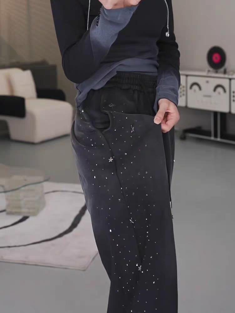Rhinestone Joggers Pant