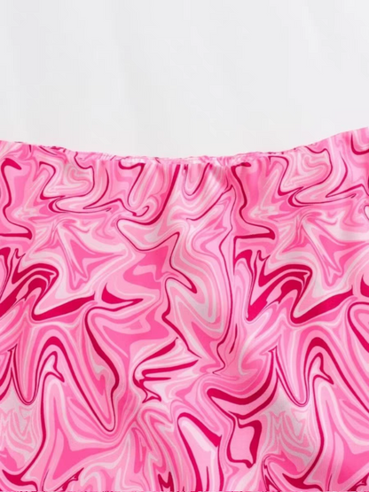Marbel Print Skorts