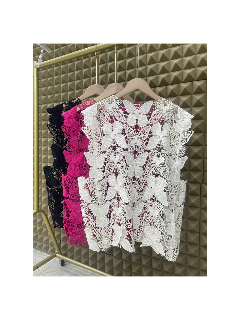 Butterfly Hollow CutOut Pattern Top
