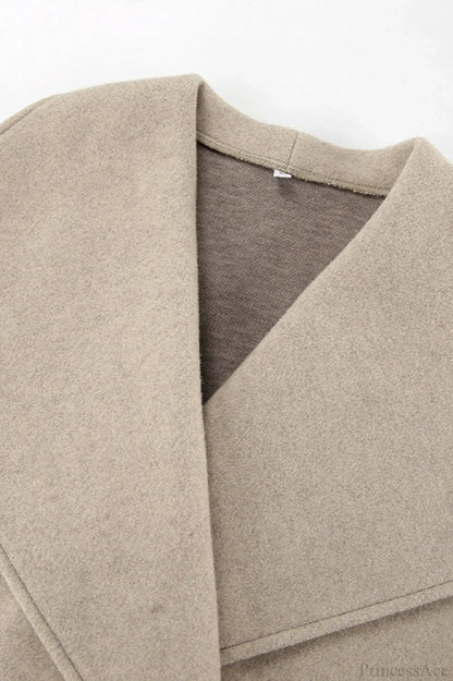 Thick Wool Blend Commuter Coat