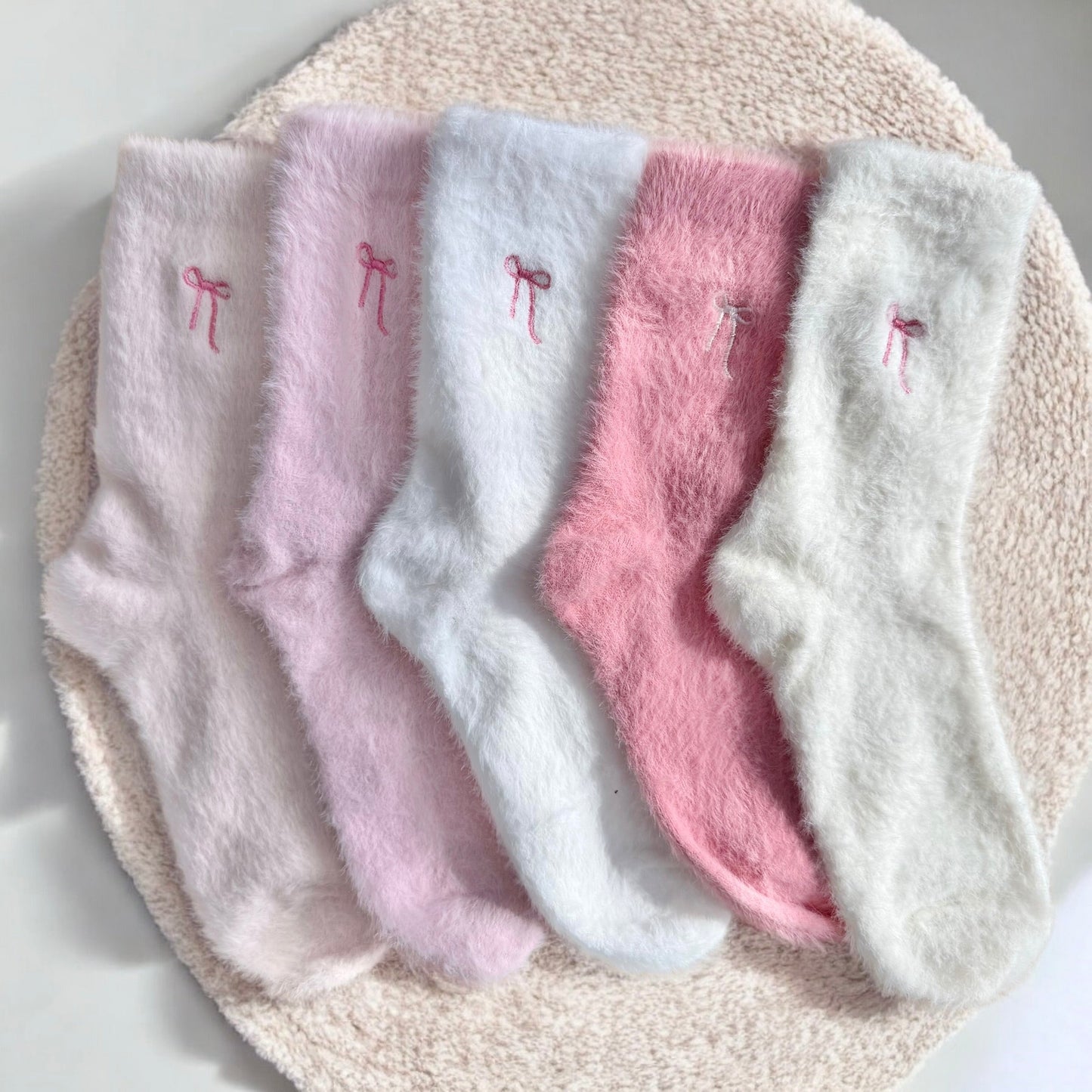Cotton Candy Bow Socks Pack
