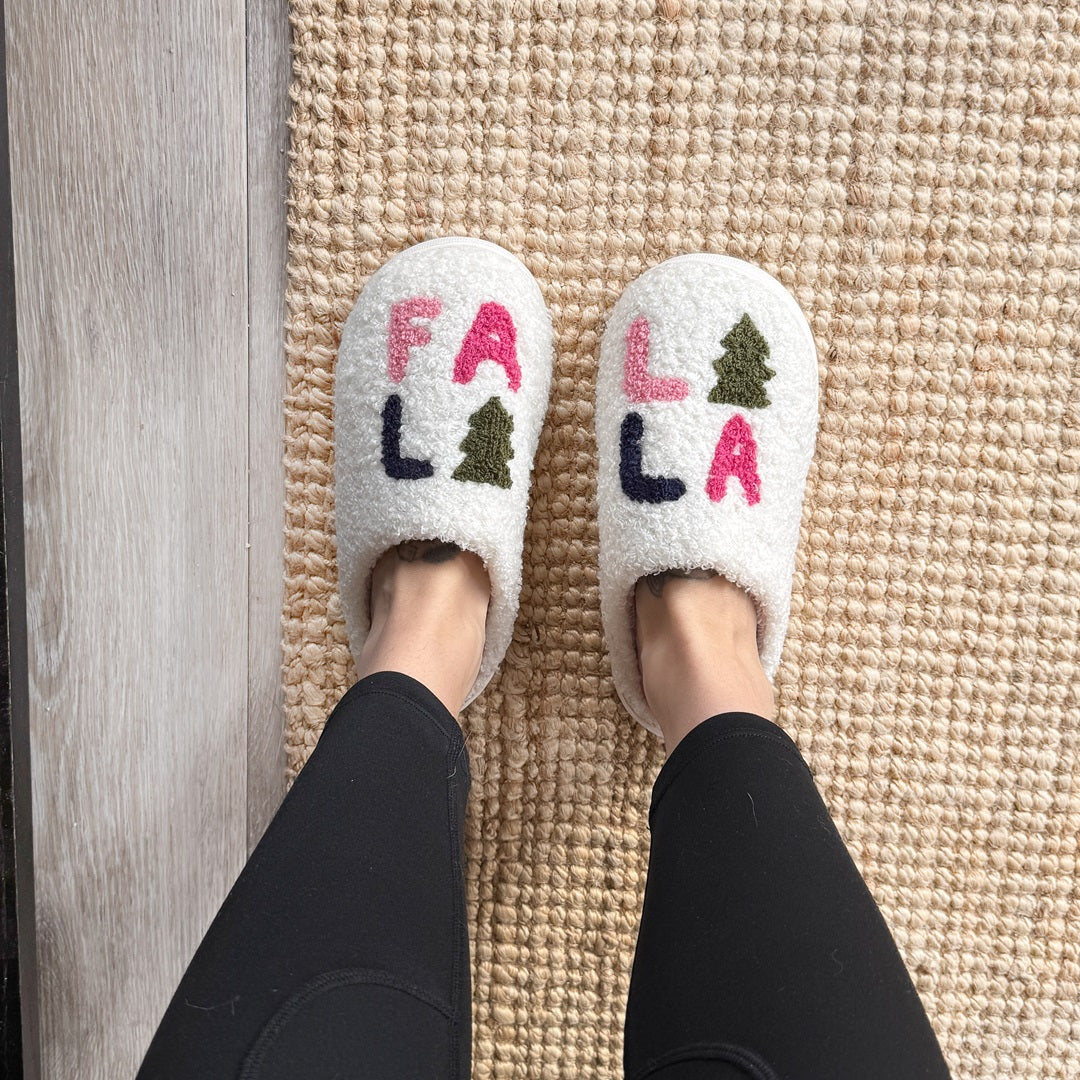 Falalala Christmas Slippers