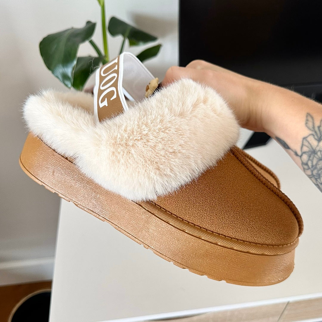 Cozy Plush Fur-Lined Slippers