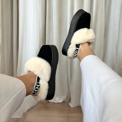 Cozy Plush Fur-Lined Slippers