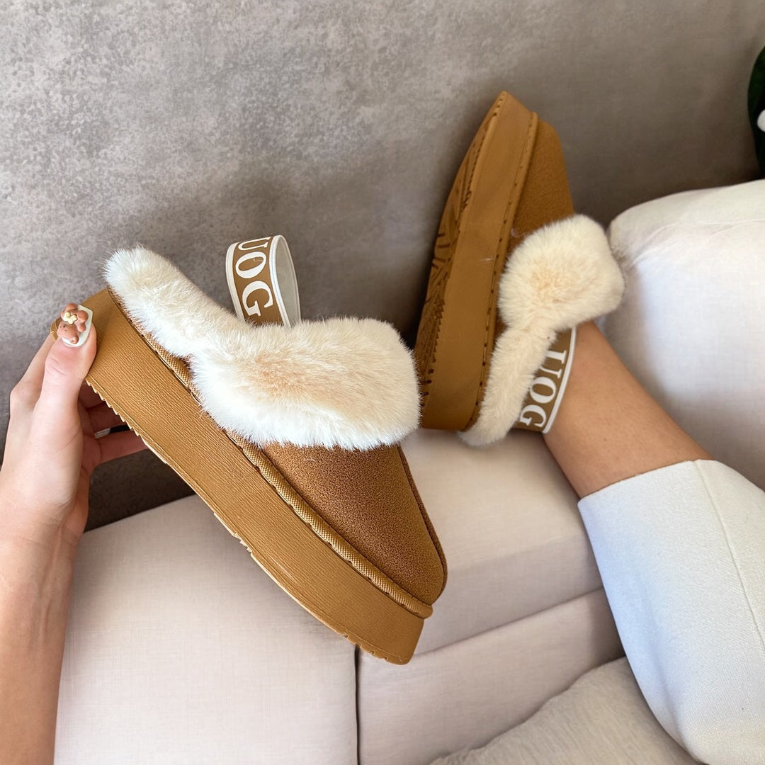 Cozy Plush Fur-Lined Slippers