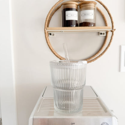 Wavy Glass Drinkware Cup