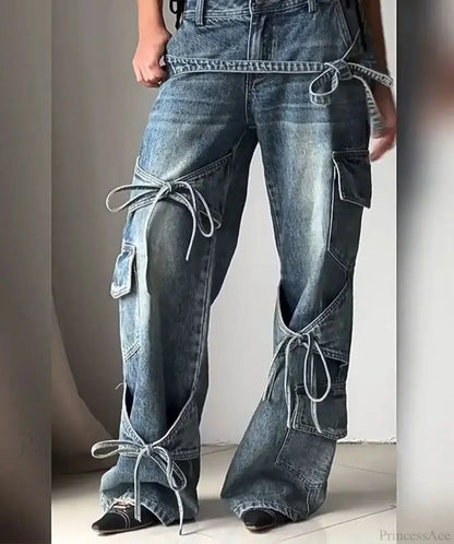 Tie-up Mysterious Denim Pant