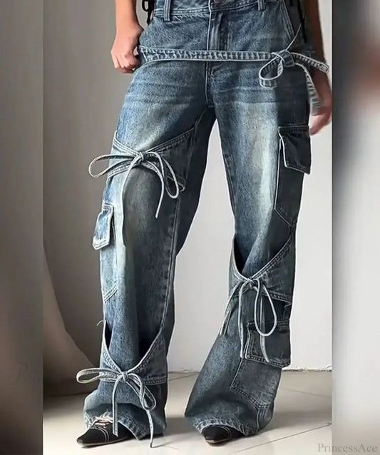 Tie-up Mysterious Denim Pant